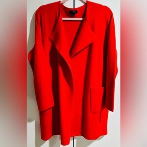 J. Crew Vibrant Red Trench Coat